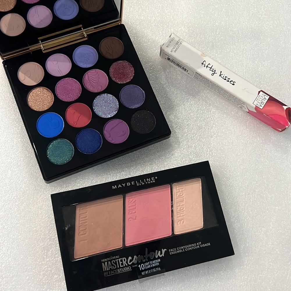 ZEESEA EyeShadow, Laura meloncrush lip color Maybeelline mastercontour